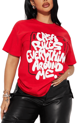 Fashion Nova Short Sleeve Graphic T-Shirt