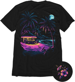 INTO THE AM Men's Tropic Night Graphic T-Shirt