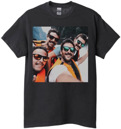 Shutterfly Custom Black T-Shirts Photo Gallery Square Adult