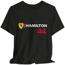 Gildan Lewis Hamilton 2025 Formula One Season Scuderia Ferrari Racing Team T-Shirt Women's