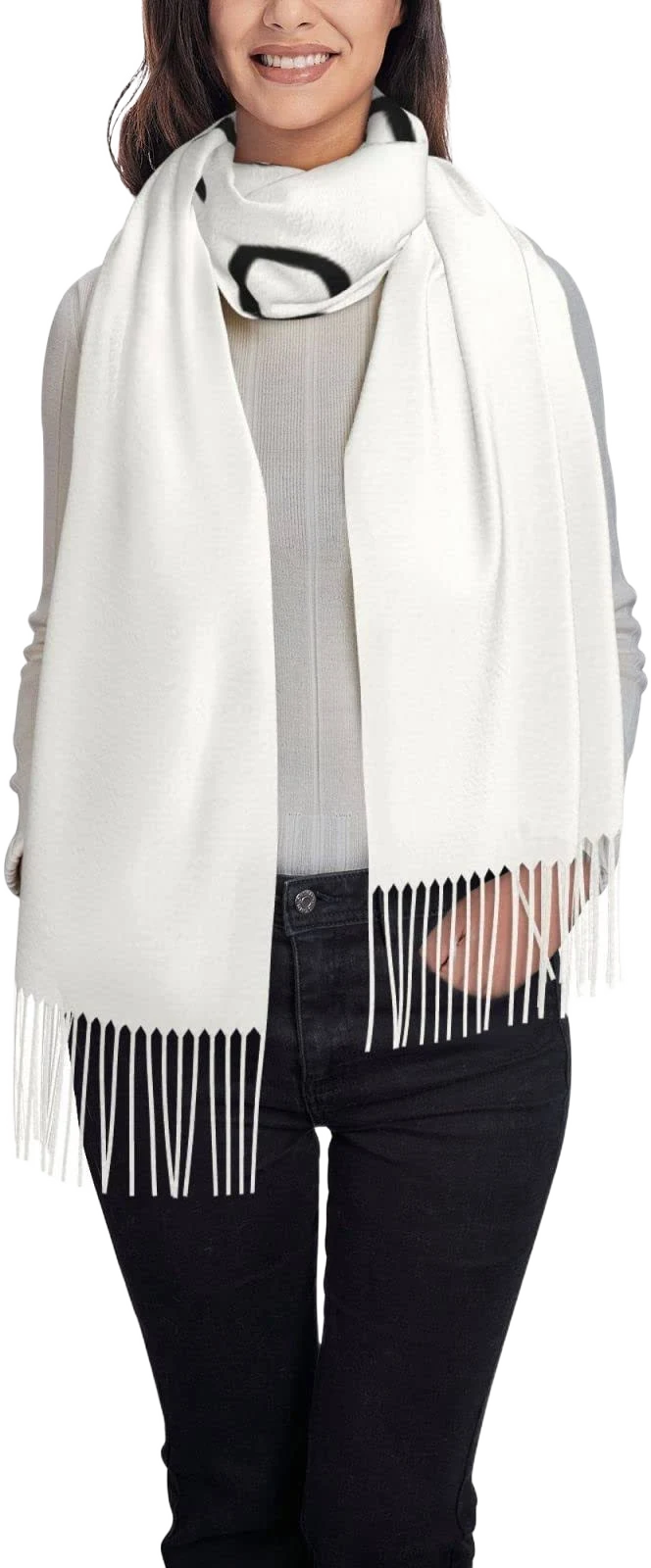Personalized Cashmere Fringe Scarf