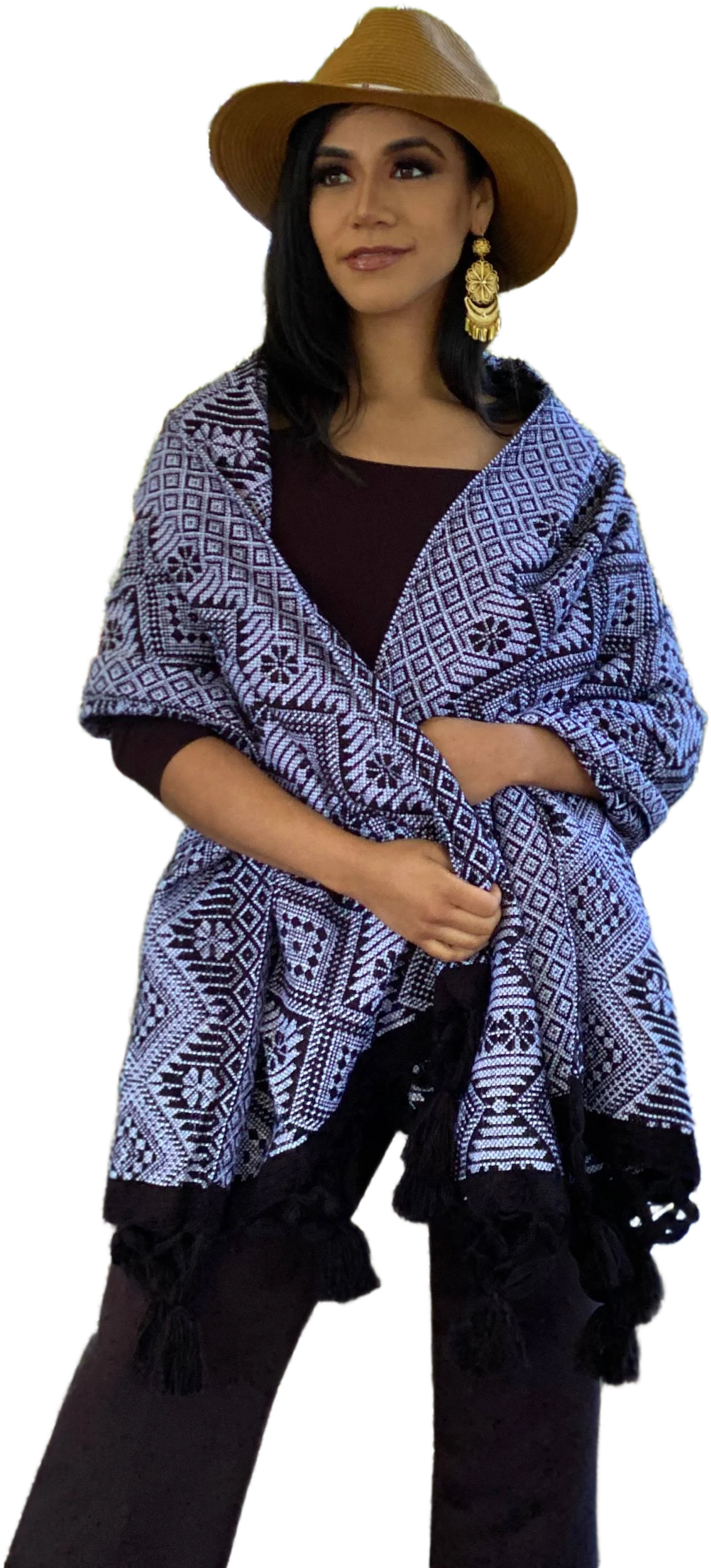 Mexican Embroidered Shawl