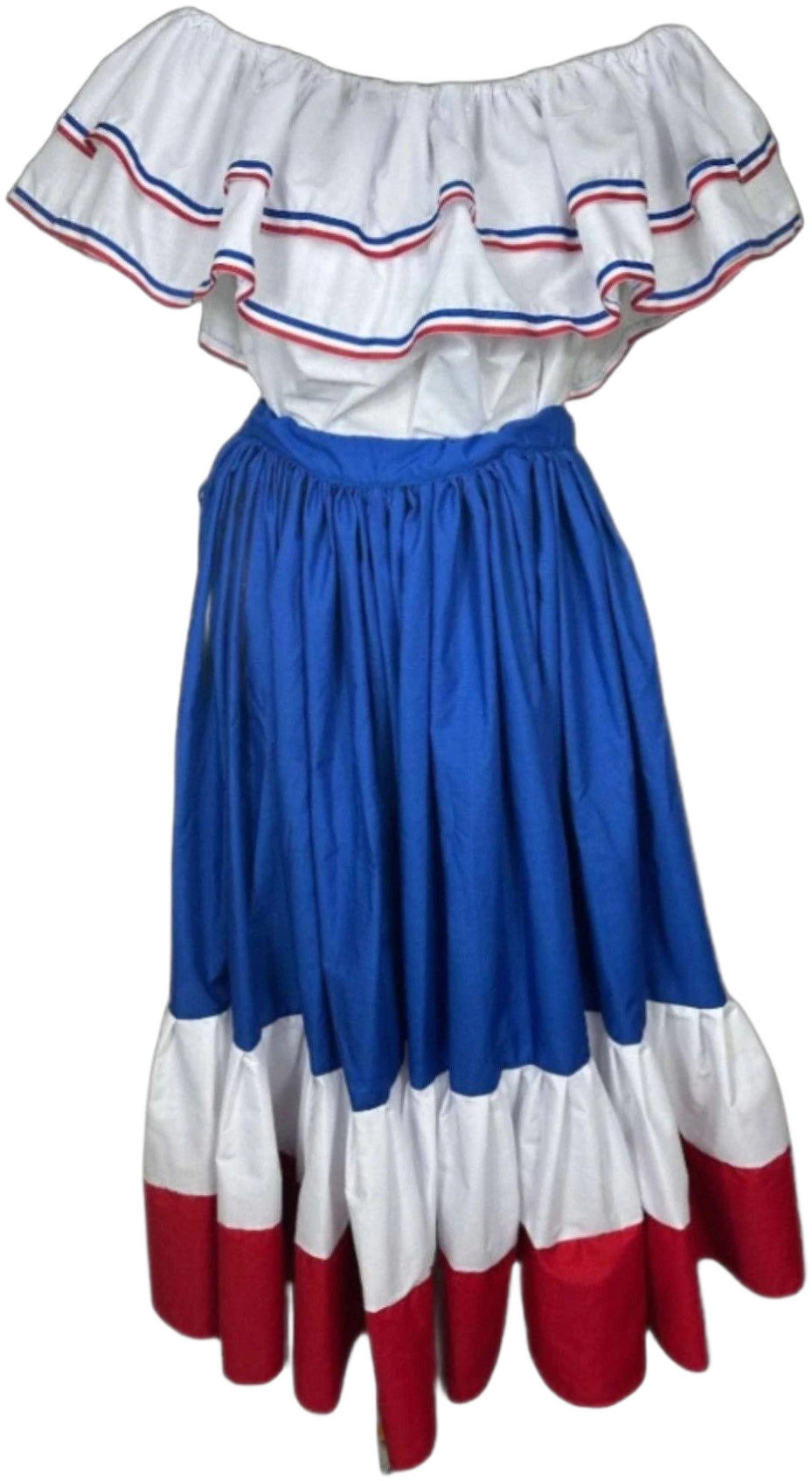 Dominican Republic Women's Traditional Wide Dress