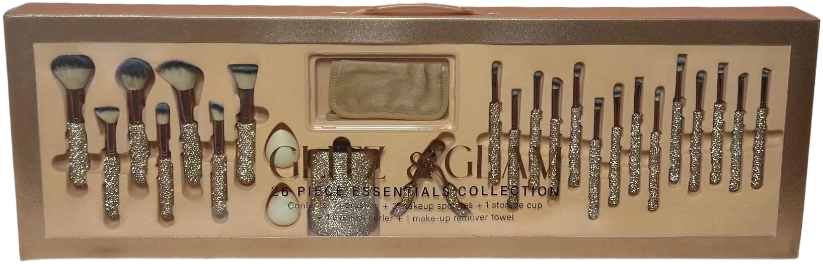 Glitz & Glam Champagne Brush Set