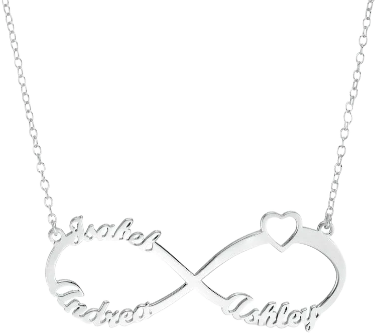 Zales Mother's Script Name Infinity Necklace