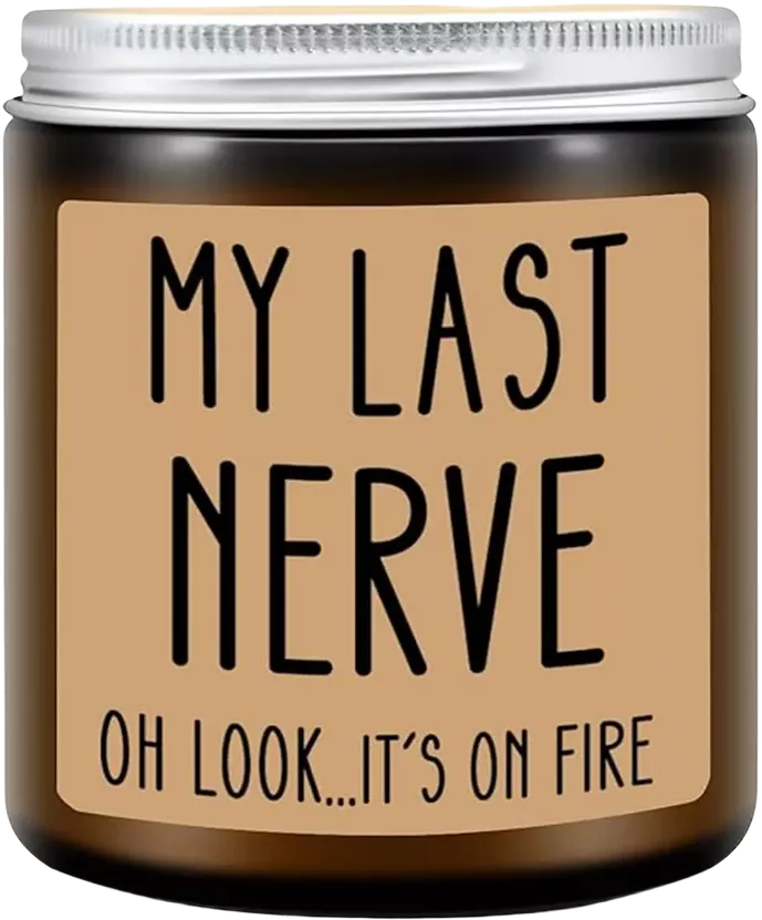 Lovery "My Last Nerve" Lavender Scented Soy Wax Candle, 10 oz.