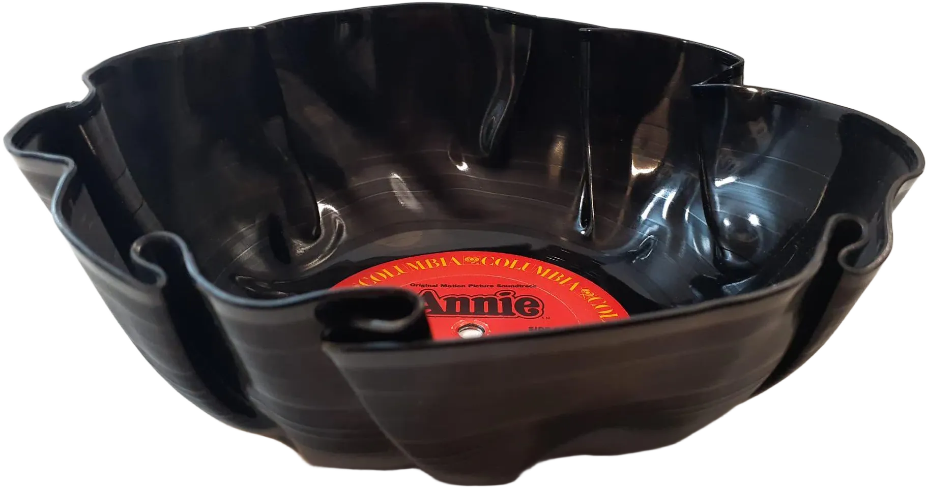 Annie Movie Soundtrack Vinyl Record Bowl handmade from original Annie record unique music décor great for parties snacks or catch all gift