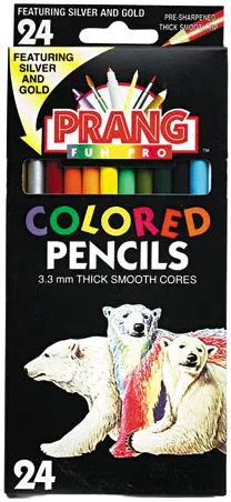 Colored Pencil Sets, 3.3 Mm, 2b (#1), Assorted Lead/barrel Colors, 24/pack