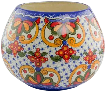 Novica Hand-Painted Ceramic Floral Vase