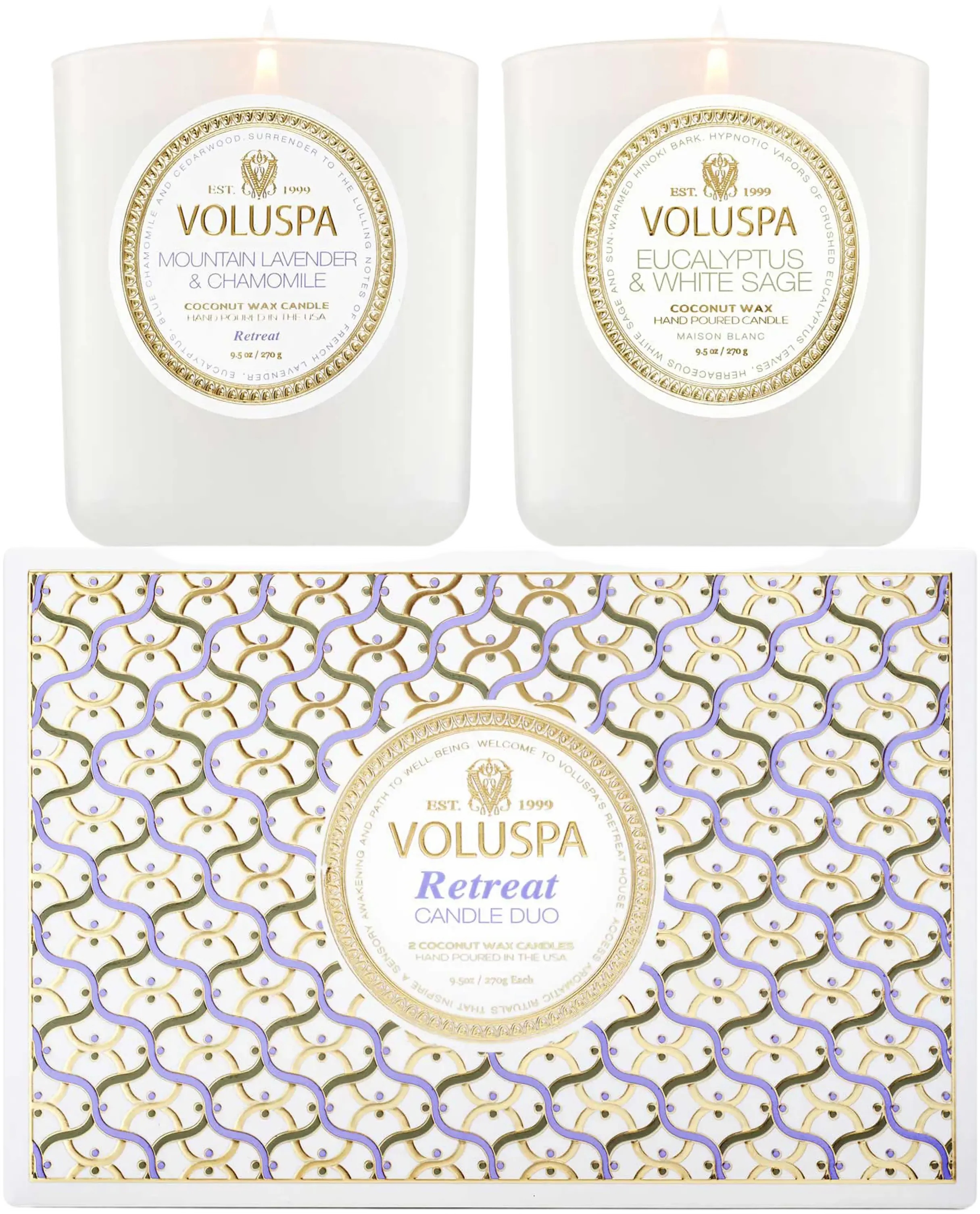 Voluspa Maison Retreat Candle Duo Gift Set