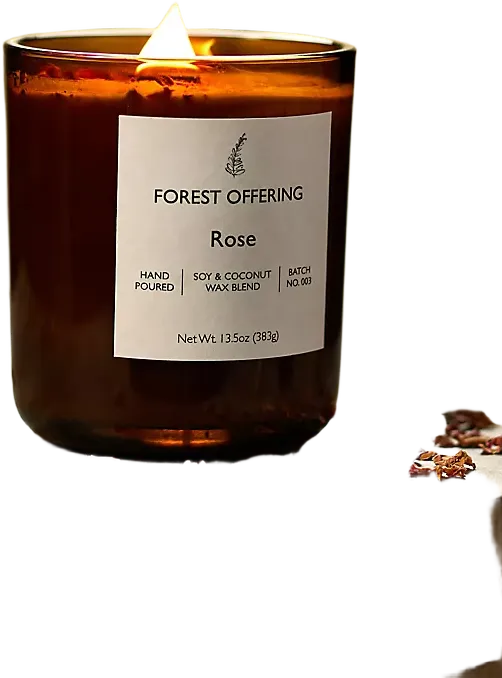 Forest Offering Candle, Rose