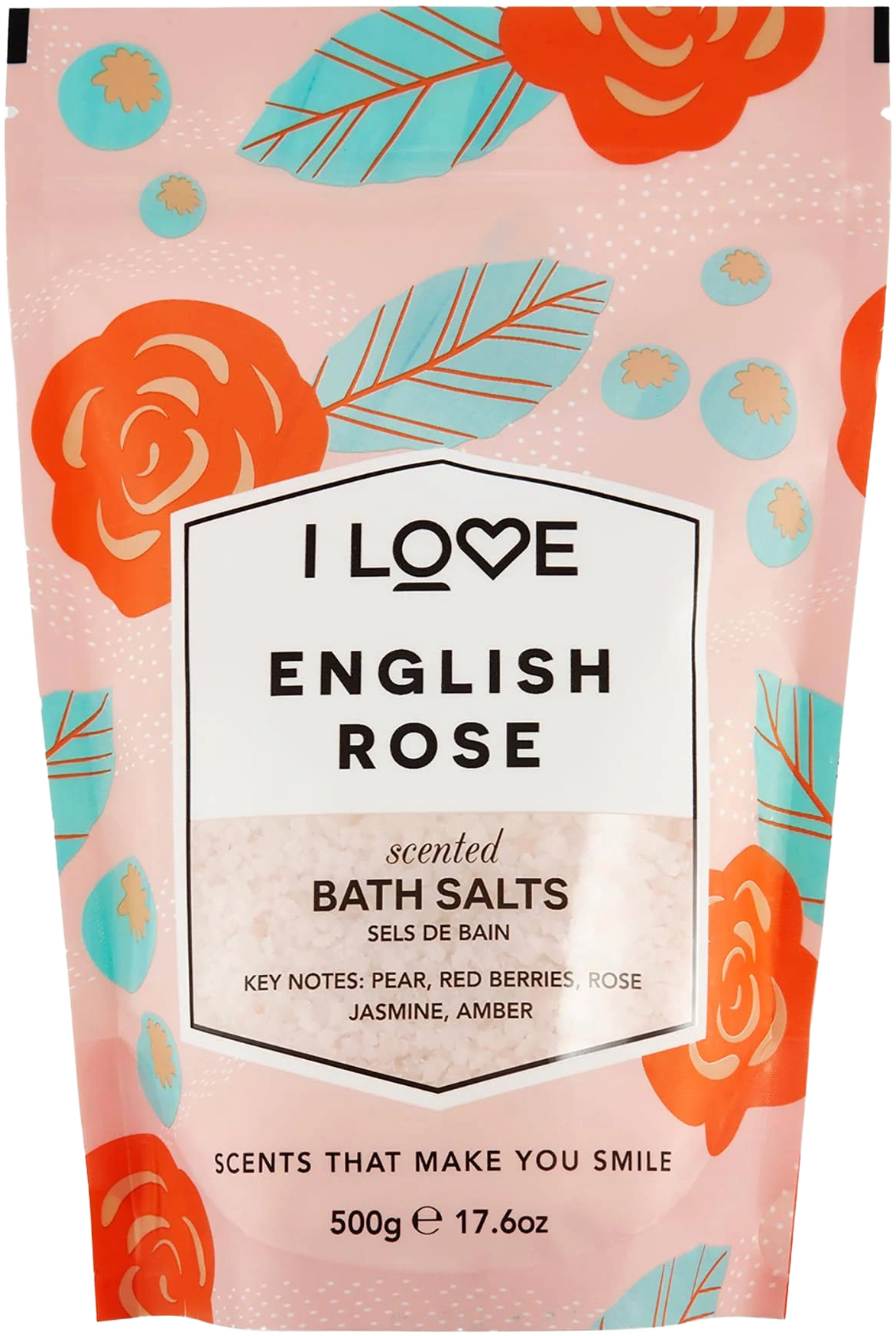 I Love English Rose Scented Bath Salts