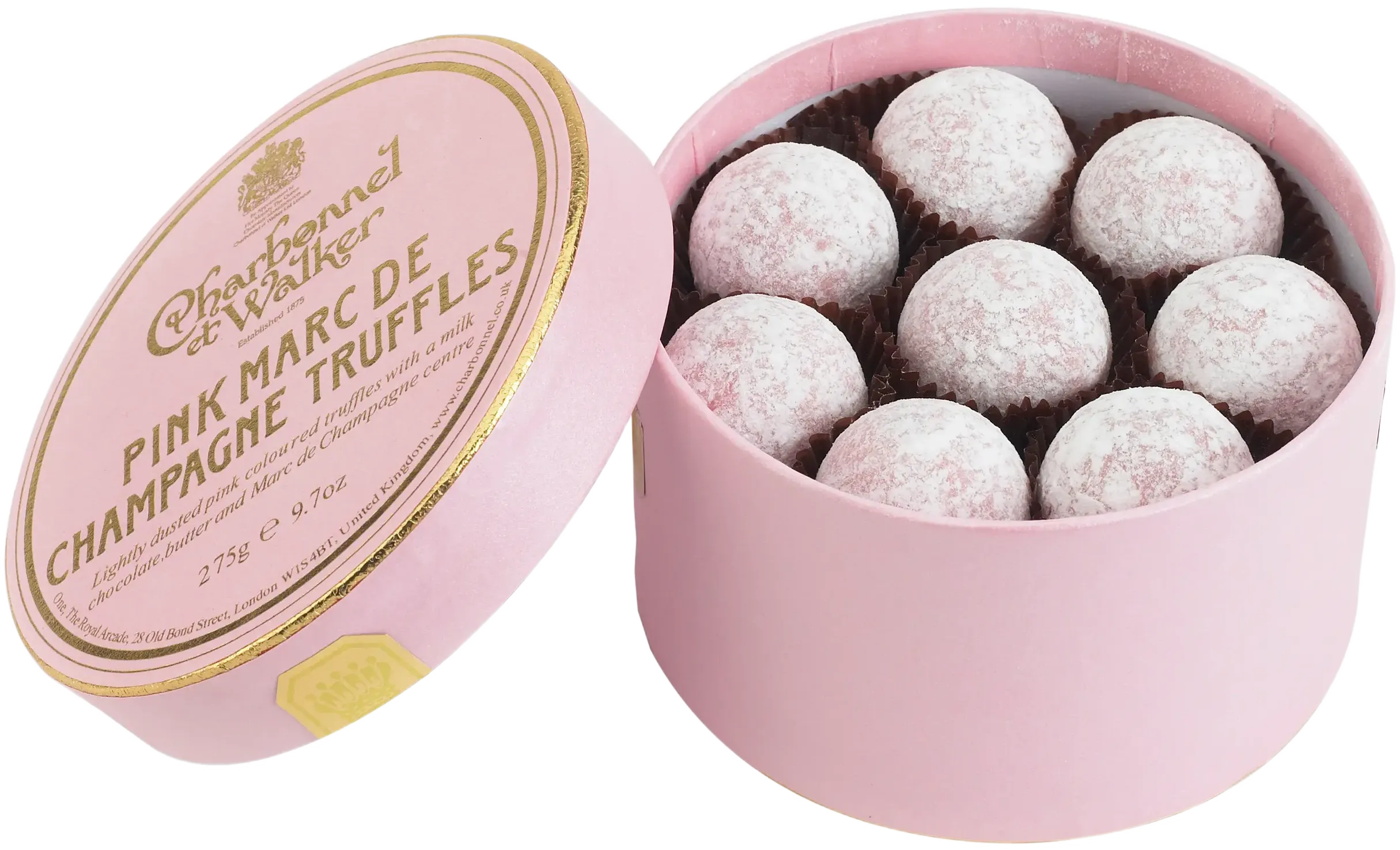 Charbonnel et Walker Pink Marc de Champagne Truffles
