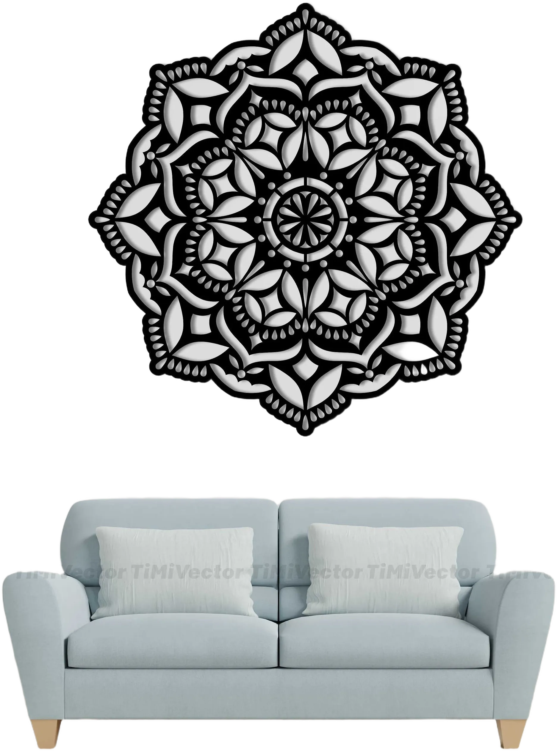 Star Mandala, cosmic design, svg/dxf/cdr/eps, mandala clipart, laser cut, wall decor, vector graphic, plasma cut, digital download