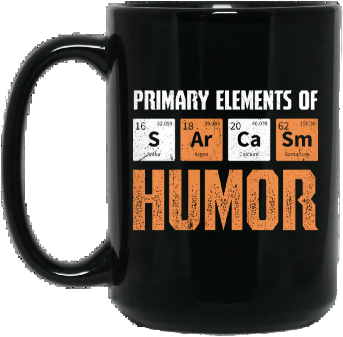 Jokes Physics Design Quote Elements Of Humor Black Mug