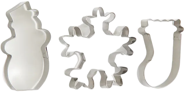 3-pack Metal Cookie Cutters