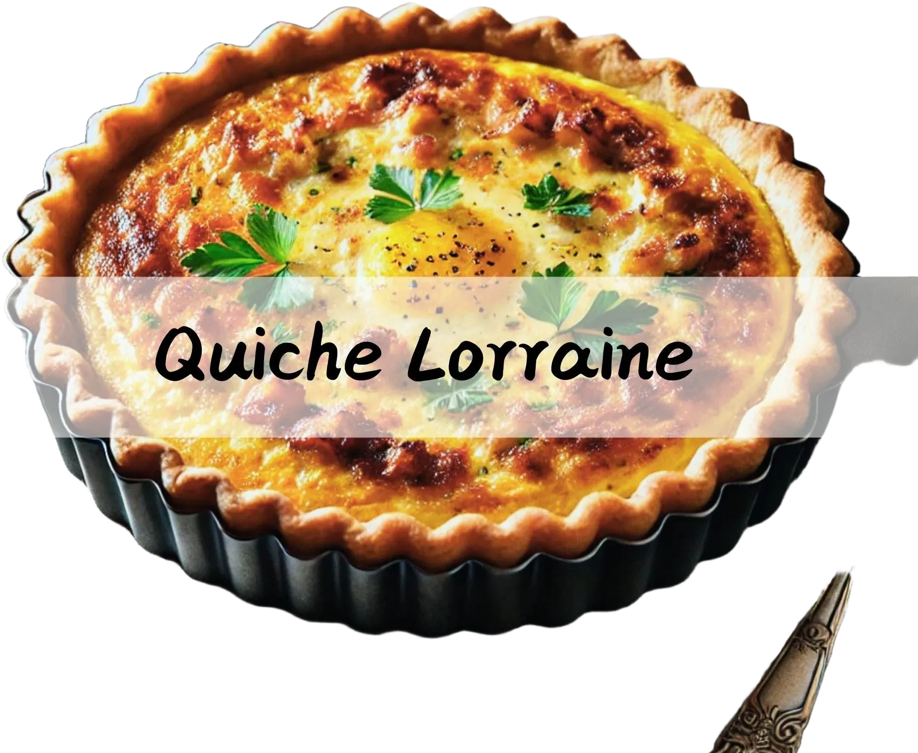Quiche Lorraine with bacon, cheese, and creamy filling – a classic French pie