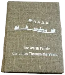 Cherished Memories Custom Christmas Linen Photo Album