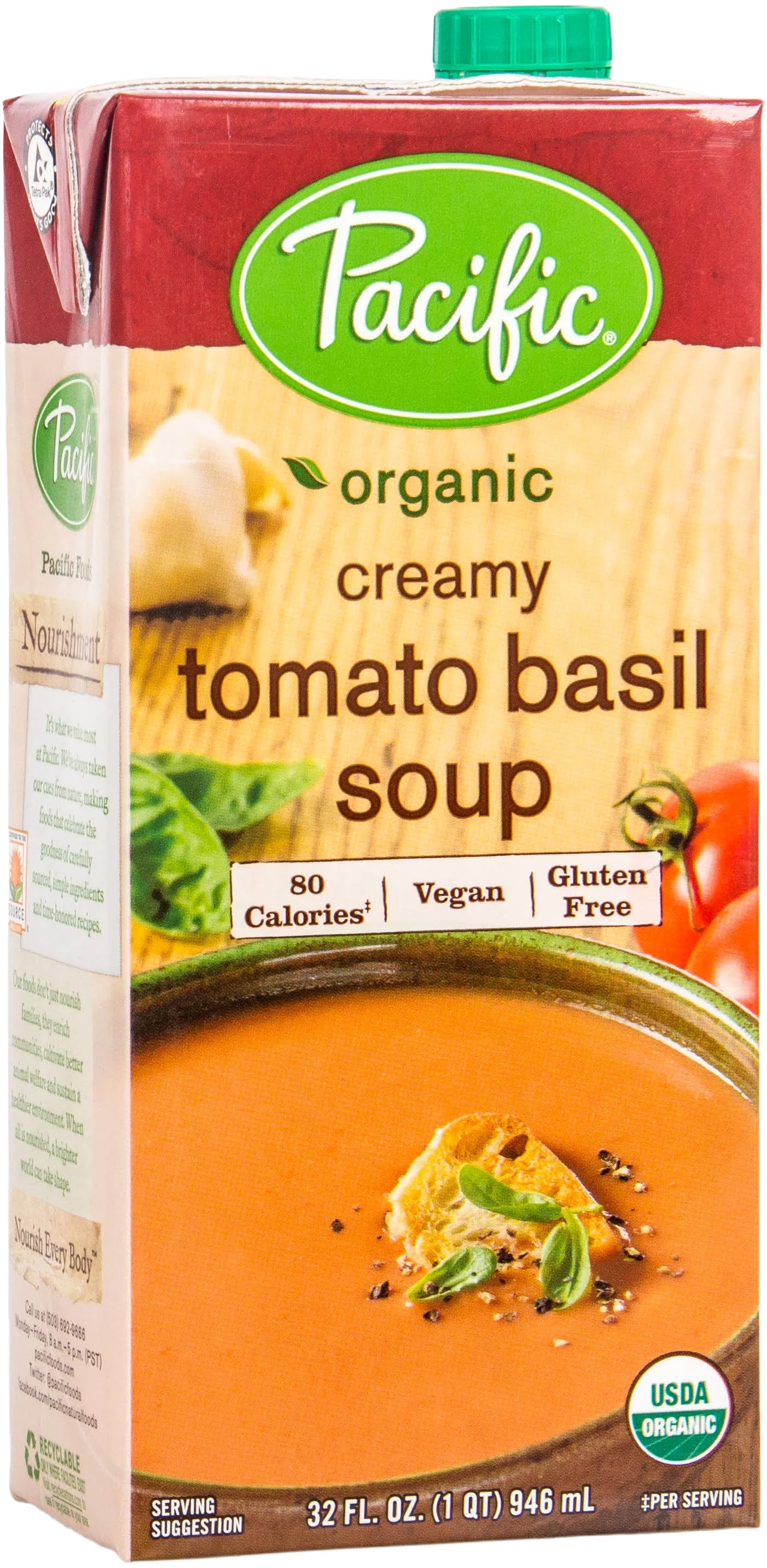 Pacific Foods Organic Creamy Tomato Basil Soup