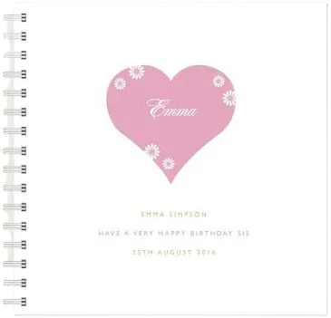 Personalised Sister's Memories Book or Album