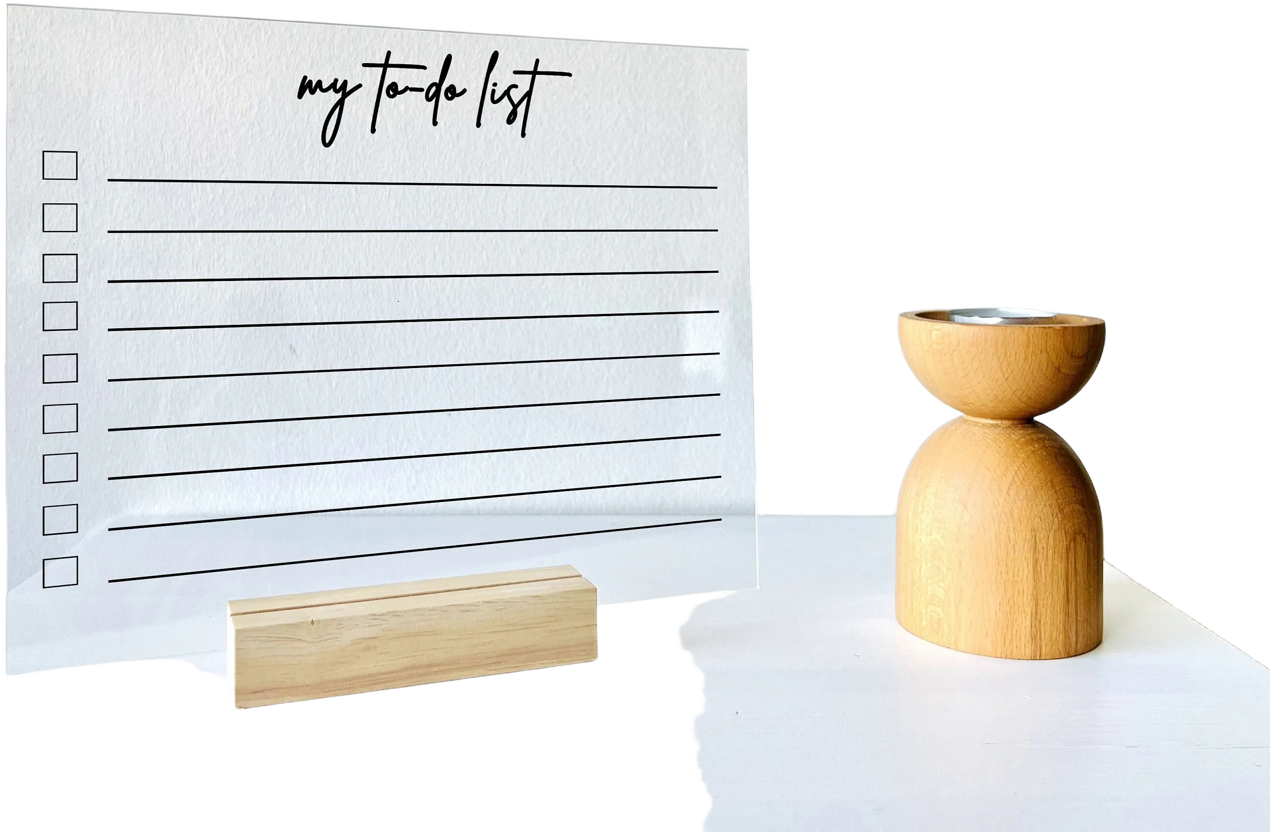 PERSONALIZED Acrylic To-Do Planner Desk Calendar - Dry Erase Board, Dry Erase Calendar, Monthly and Weekly Calendar, Transparent Calendar