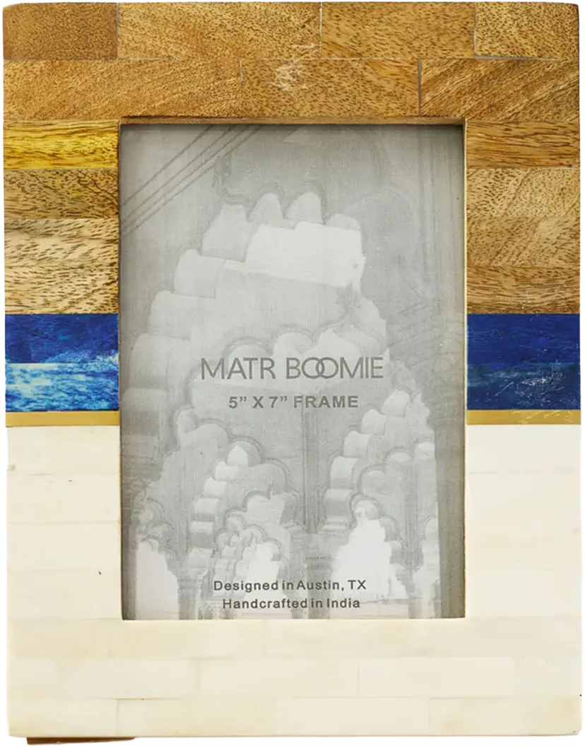 Matr Boomie Kaveri Picture Frame - Carved Bone, Wood