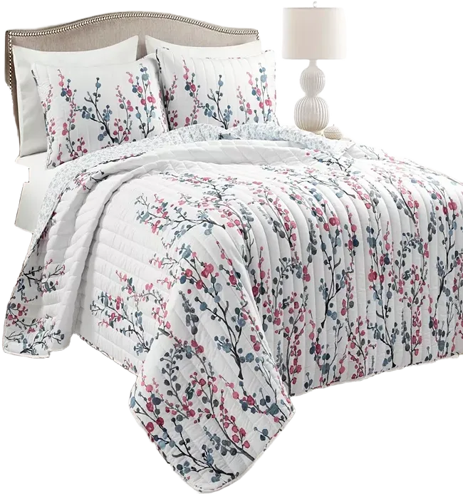 Lush Decor Mirabelle Watercolor Floral Reversible Quilt Sets