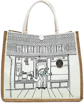 Starbucks Waterhyacinth Tote Bag