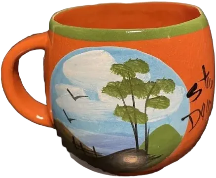 Dominican Republic Hand-painted Vtg Tourist Coffee Mug