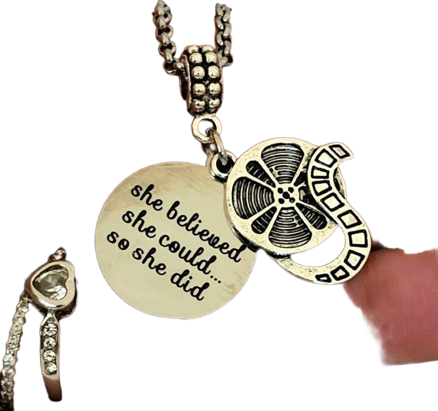 Film Cinema Movie Reel Charm Bracelet