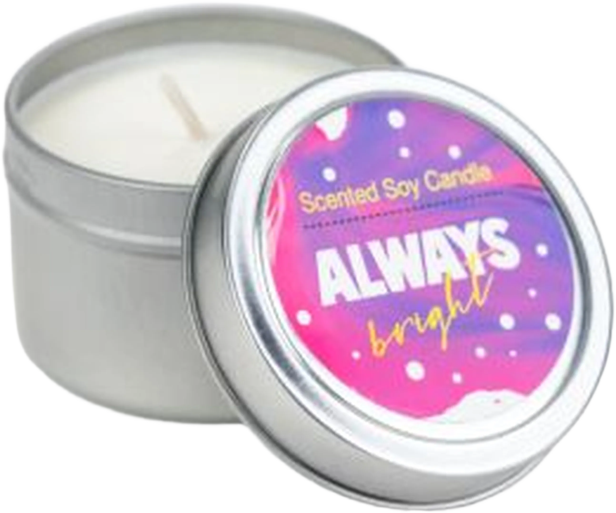 Lizush Trio of Tin Soy Candle - 3 x Travel candles Scented with Bergamot and Lavender Essential oils