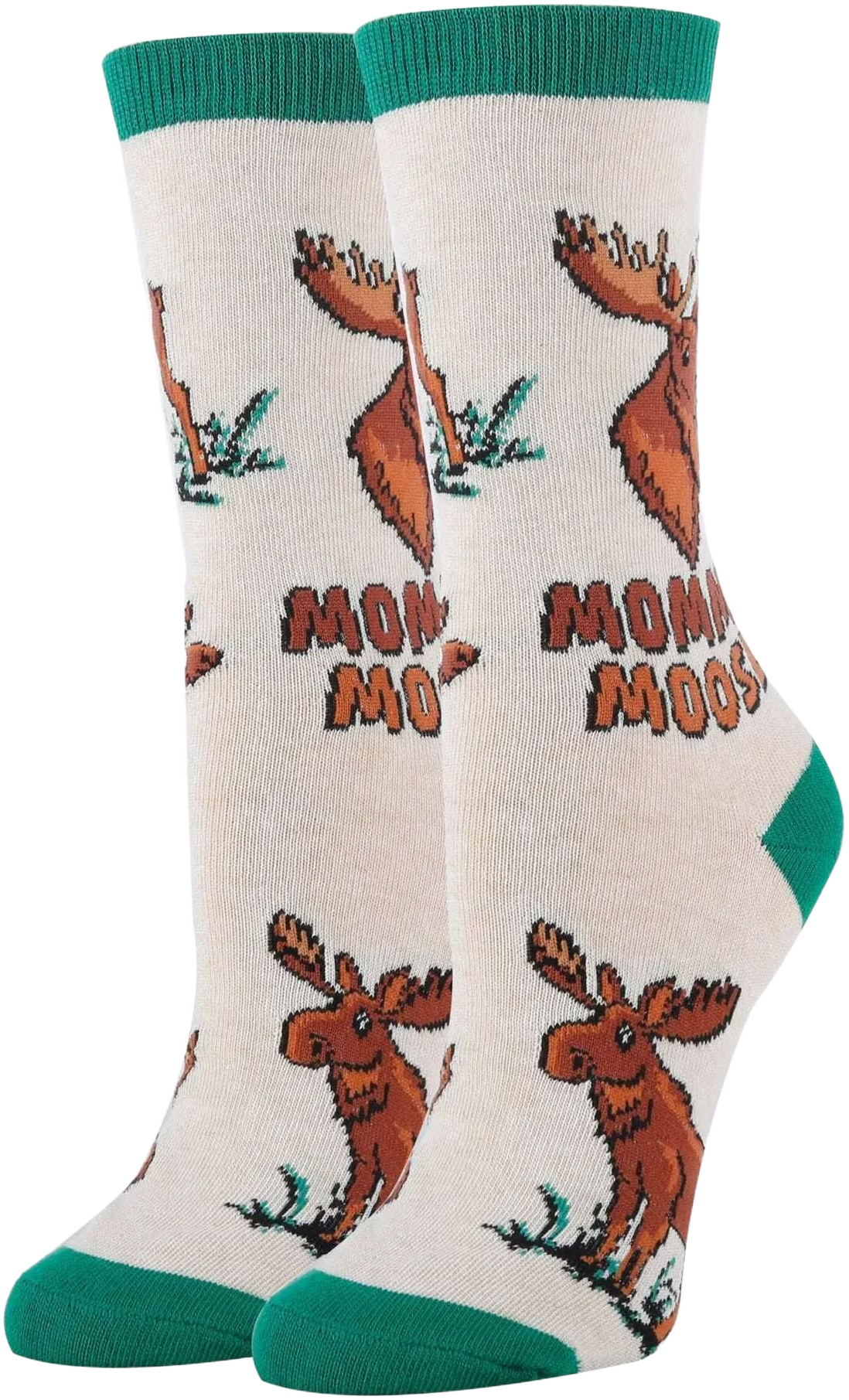 Mommy Moose Funny Crew Socks