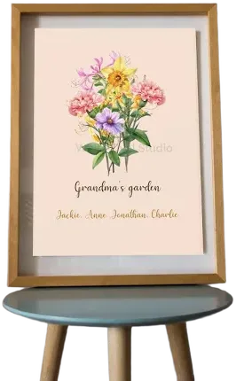 Custom Mother's Day Watercolour Flower Painting