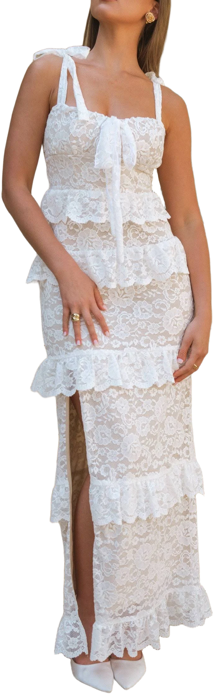 Show Me Your Mumu Monique Tie Maxi Dress