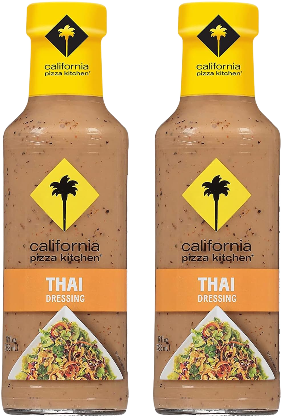 California Pizza Kitchen Thai Dressing - Creamy Thai Peanut Sauce, Restaurant-Like Asian Peanut Sauce, Asian Salad Dressings, Fresh and Creative Flavors Collide, Asian Dressings - 12 Fl Oz, Pack of 2 Thai 12 Fl Oz (Pack of 2)