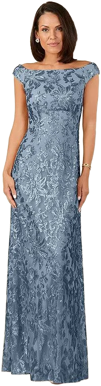 Azazie A-Line/Princess Off-The-Shoulder Floor-Length Lace Mother of Groom