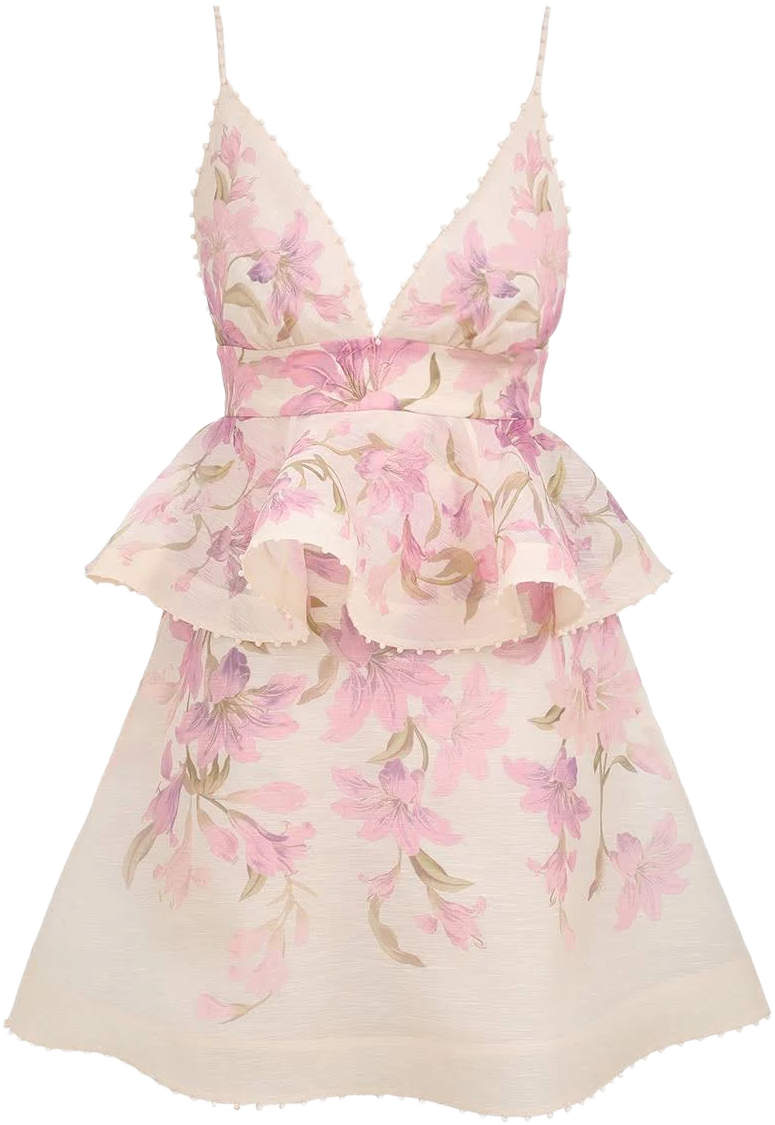 Zimmermann Dawning Ruffle Mini Dress