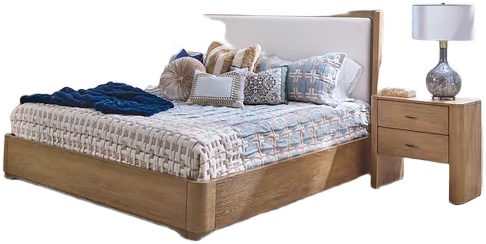 Nordic 3 Pc. King Upholstered Set (Bed, Dresser & Nightstand)