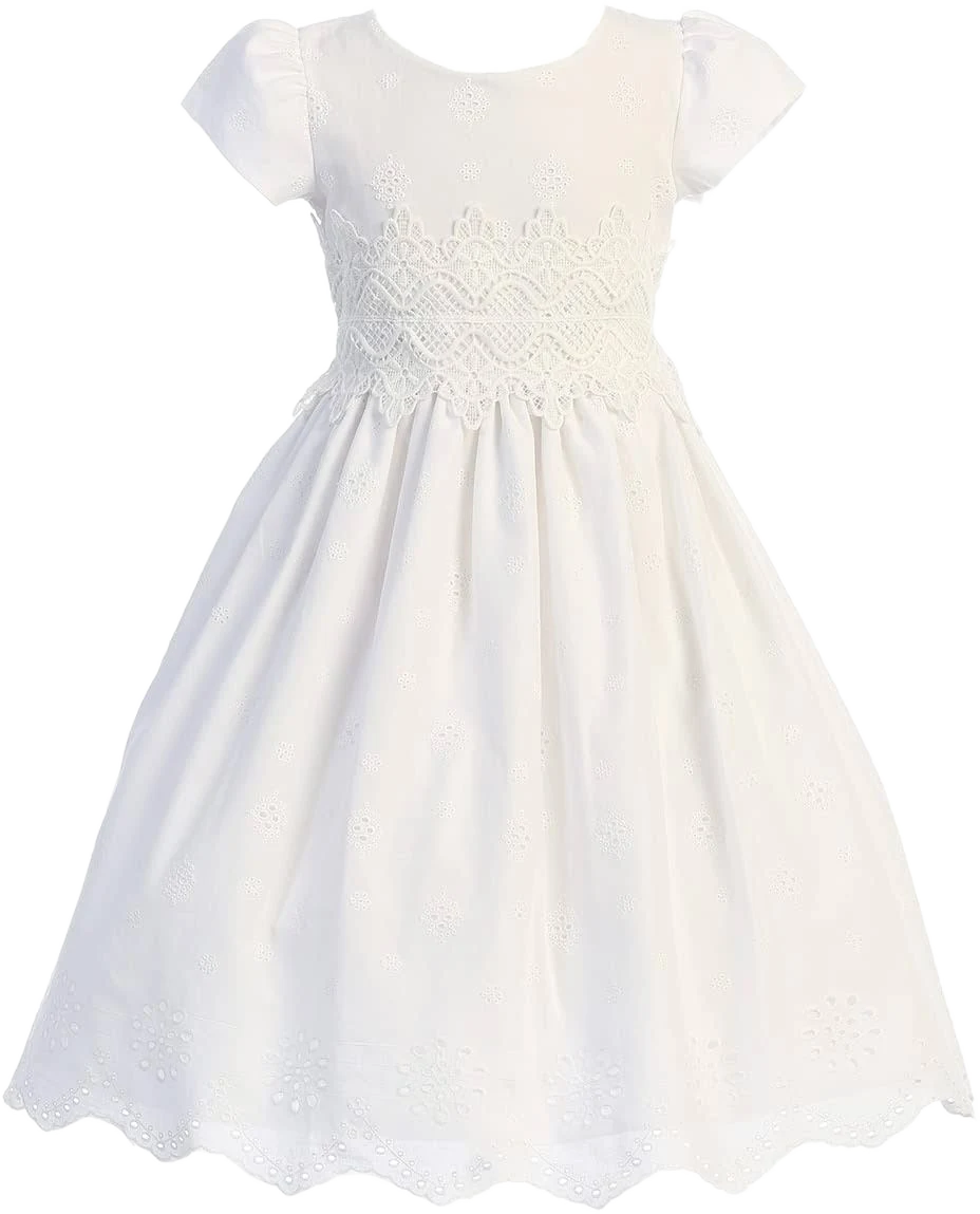 Pink Princess Lace First Communion Dress Made in USA