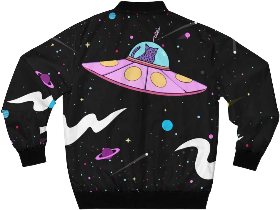 Hypebeast Space Galaxy Cat Bomber Jacket