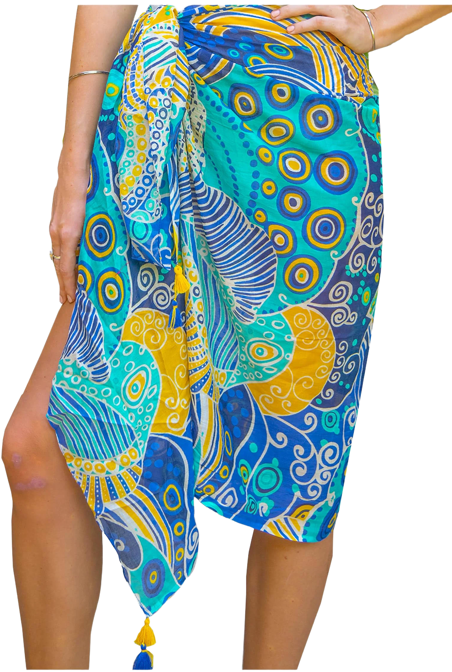 Mandala Life Art Women's Silky Cotton Tapestry Bikini Swimsuit Cover Up