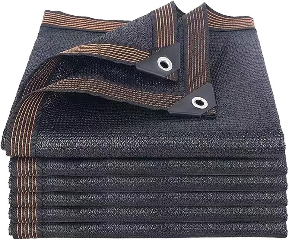 70% Sunblock Shade Cloth,13x23ft Sturdy Durable Shade Mesh Tarp,Ultra Resistant Garden Sun Netting with Grommets Sun Protection ，Outdoor Shading Net, Breathable Mesh Sun Protection, Black