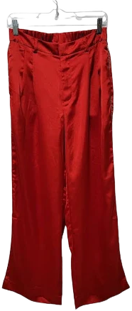Rachel Zoe Women's Rhinestone Trim Wide Leg Elastic Waist