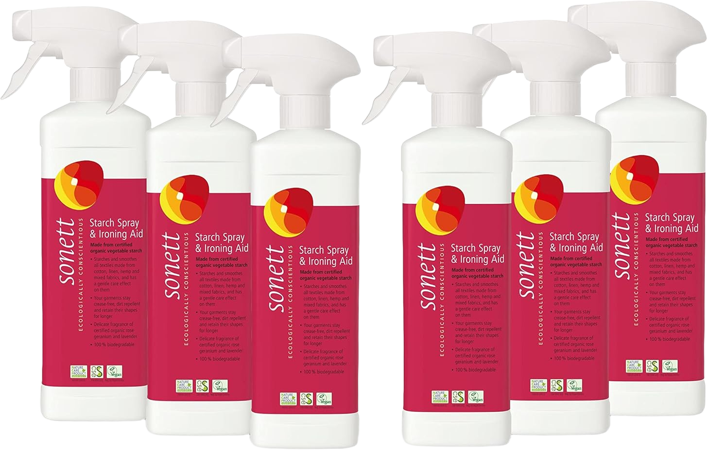 Heavy Starch Spray (20 oz, 12-Pack) - Niagara Heavy Hold Liquid Starch: Iron Aid Spray Pack for Clothes & Fabrics 20 Ounce (Pack of 12)