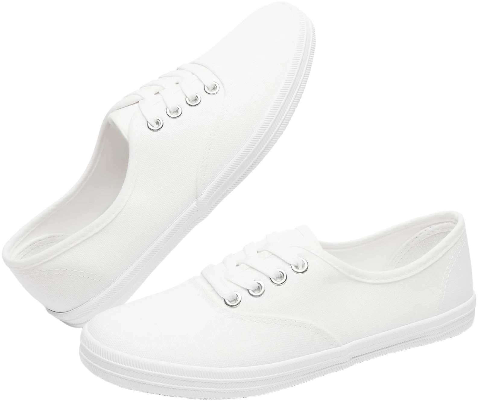 TUopin Women's Low Top Canvas Tennis Shoes