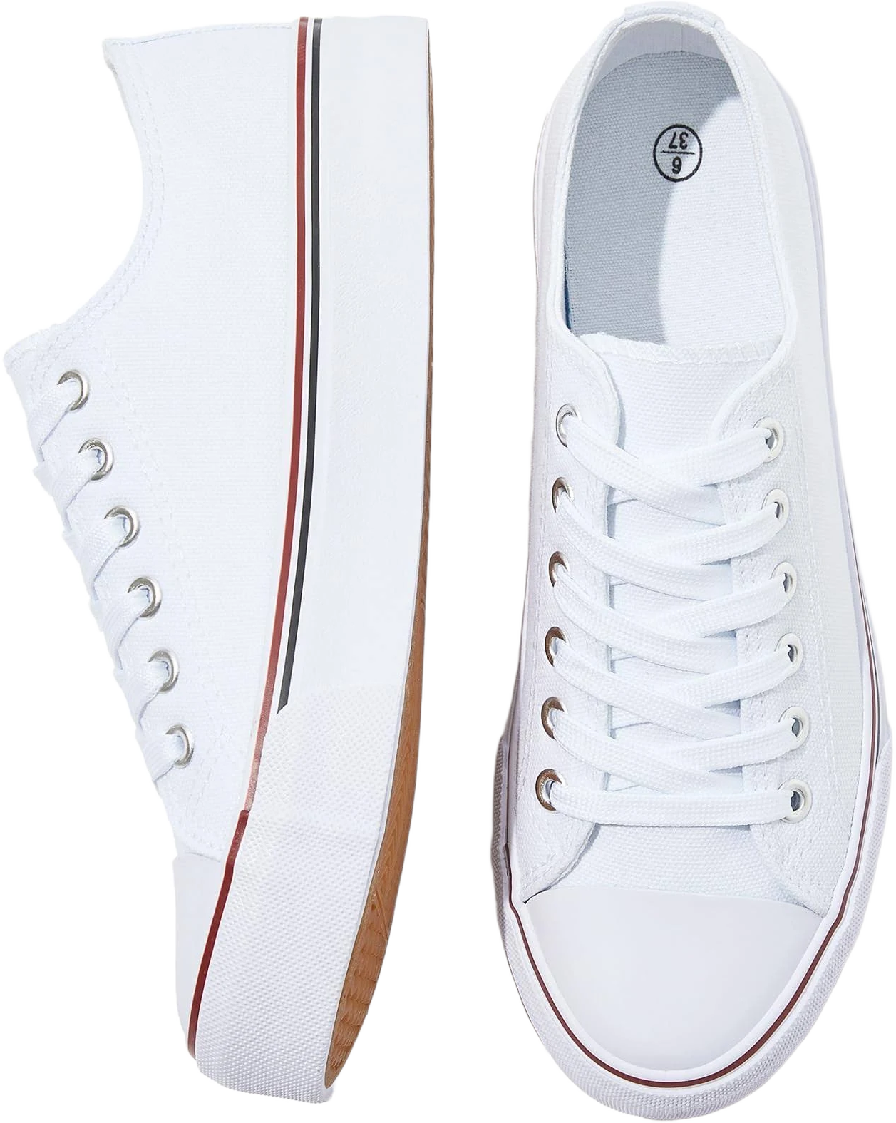 FRACORA Women's Low Top Canvas Sneakers