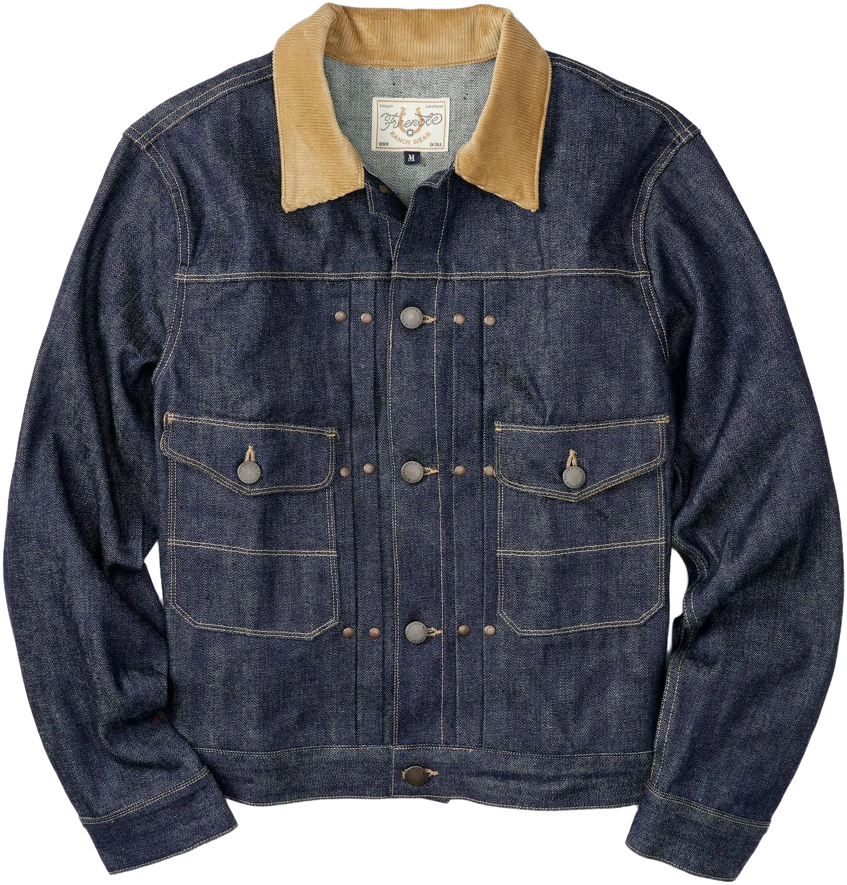 Freenote Cloth Men's Japanese Selvedge Denim Trucker Jacket