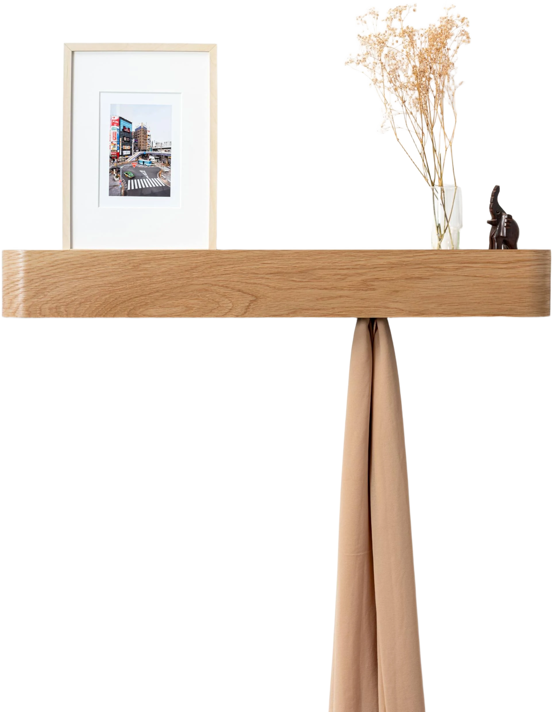 Kazai. Wall-Mounted Coat Rack 'Toke' Modern Design Coat Rack with Hidden Wall Hooks
