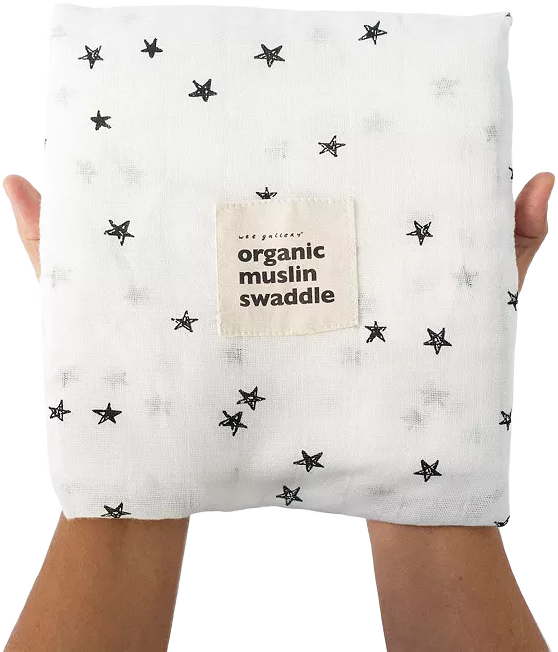 Wee Gallery Wee Gallery Organic Cotton Swaddle Blanket - Stars