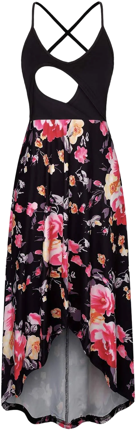 Baikea Women's Breastfeeding Floral Sundress Maternity Nursing Cami Dresses